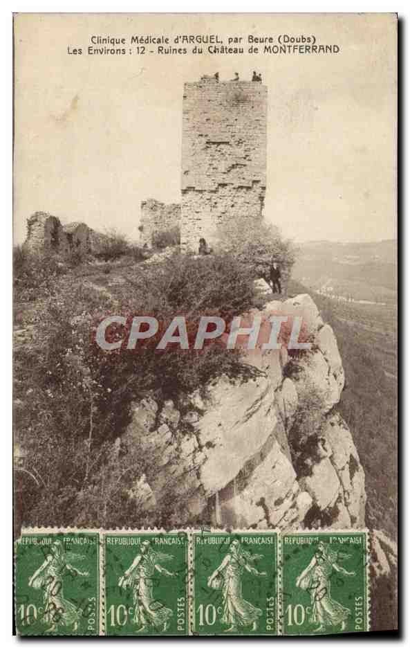 Ruinen des Schlosses Montferrand — Arguel (Doubs) — von Beure