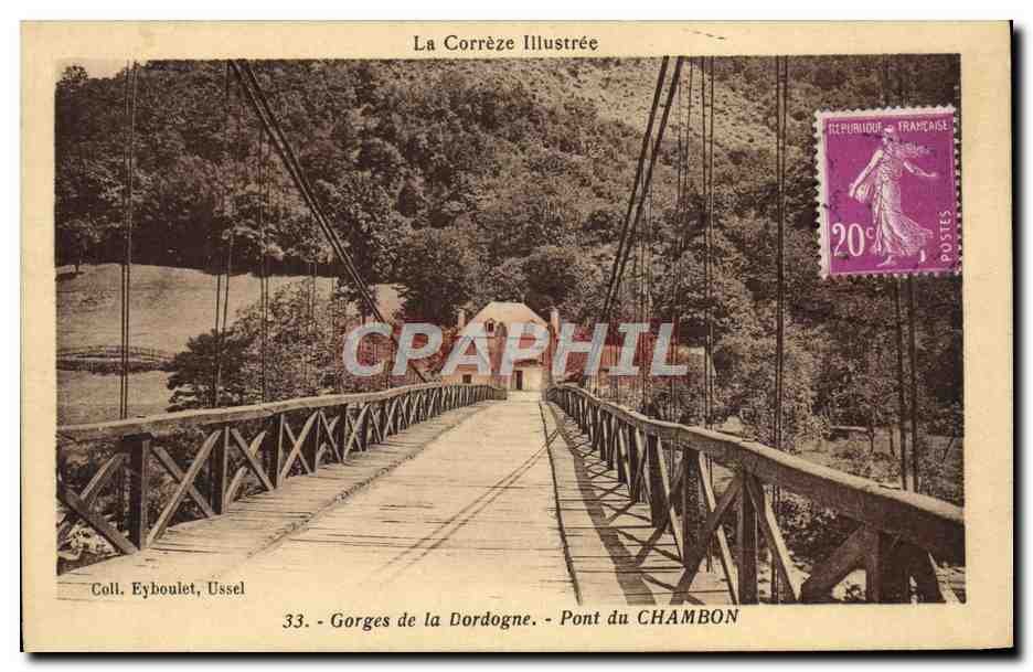 CPA Gorges de la Dordogne Pont du Chambon