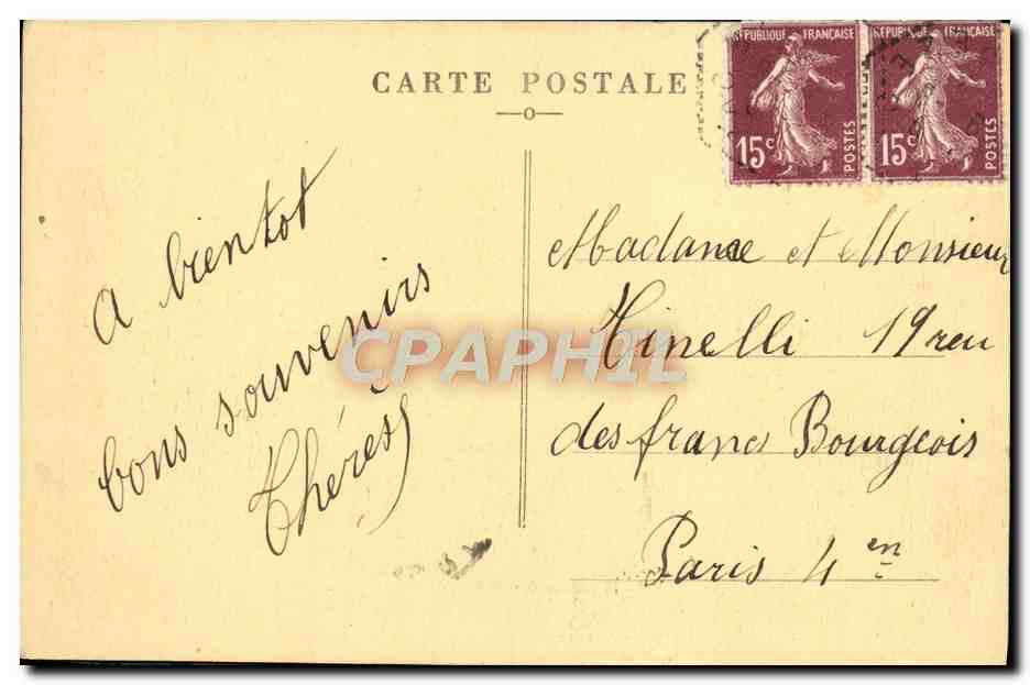CPA La Correze Illustree Ussel Pont sur la Sarsonue — Back