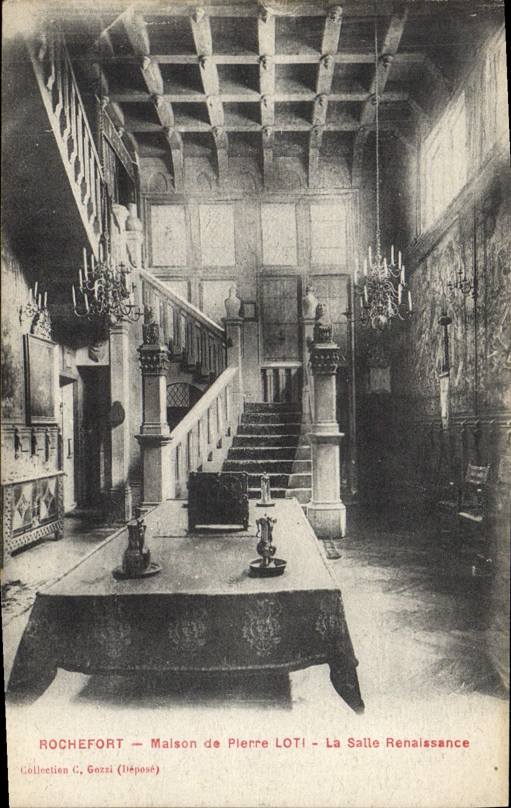 CPA Rochefort Maison de Pierre Loti la salle Renaissance