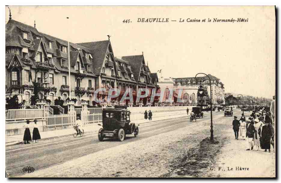 Deauville — Le Casino et le Normandy-Hôtel — G. F., Le Havre