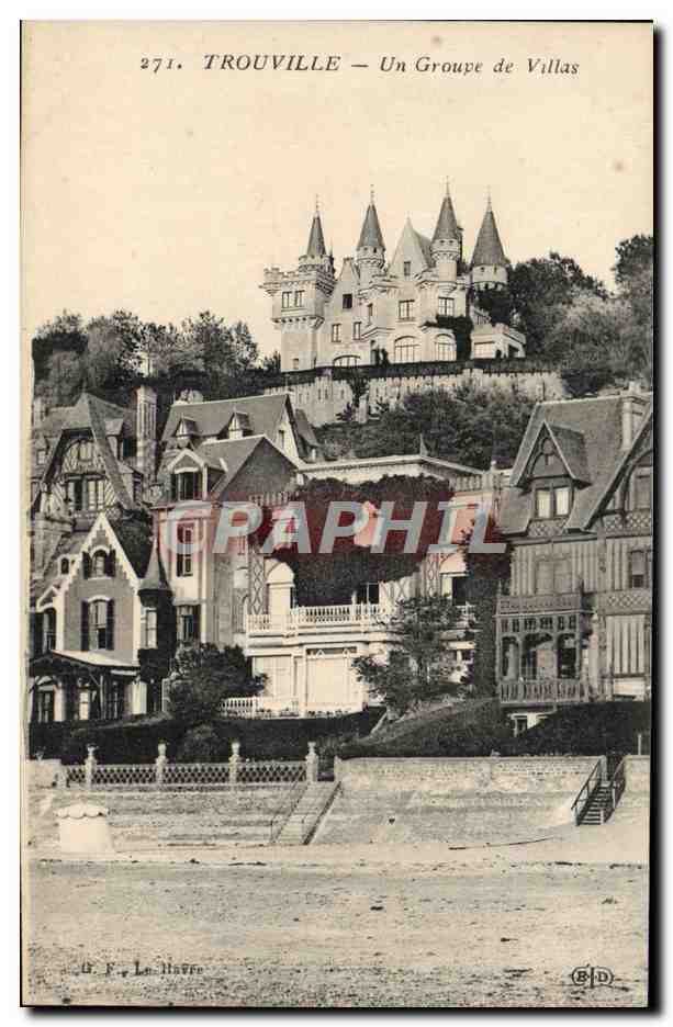 CPA Trouville Un Groupe de Villas