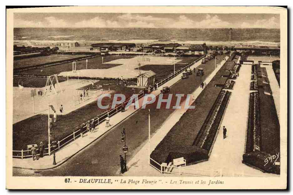 Deauville, "La Plage Fleurie" — Les Terrains et les Jardins — G. Artaud, éditeur, Nantes