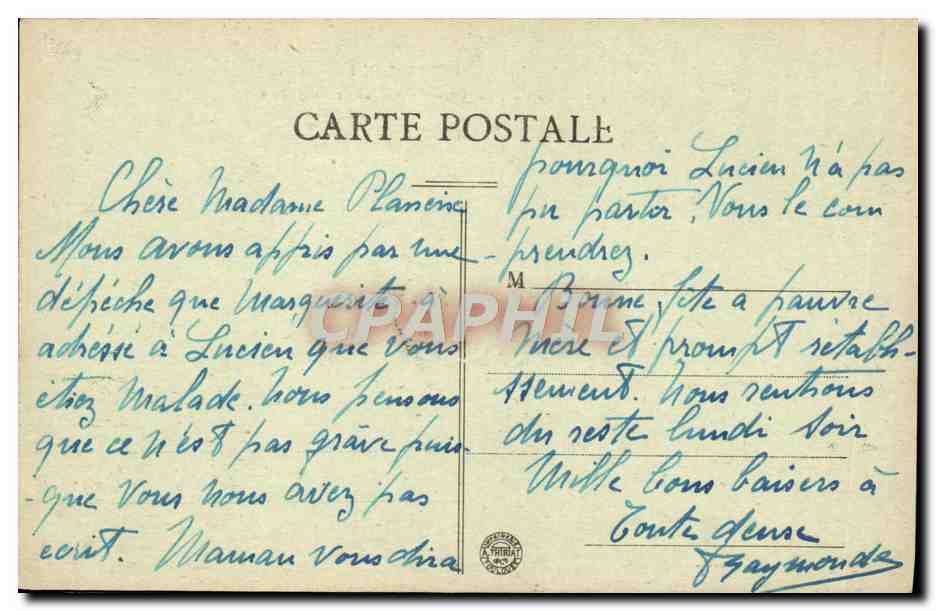 CPA Le Cantal Pittoresque Ligne de Bort a Neussargues Viaduc de Lugarde — Rückseite