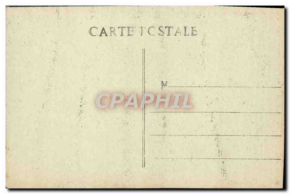 CPA Marseille Un Coin du Vieux Port et Notre Dame de la Garde Bateaux — Verso