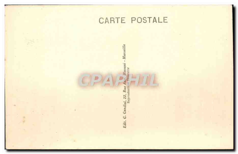 CPA Marseille Parc Borely et Musee d'Archeologie — Rückseite