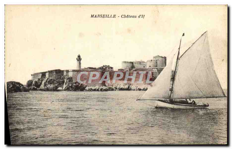 CPA Marseille Chateau d'If Bateau Voilier