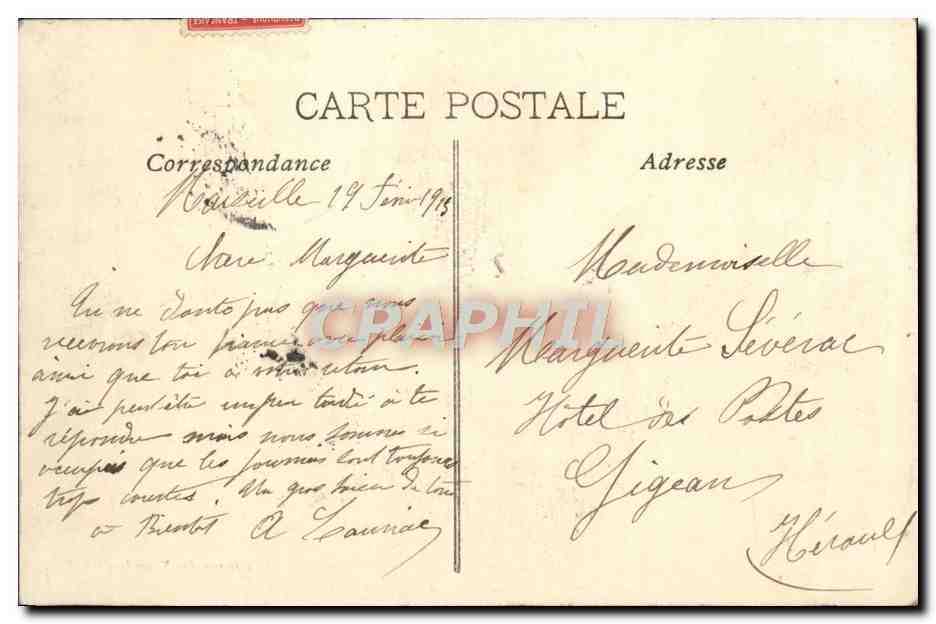 Marseille - Palais de Justice — Édition des Nouvelles Galeries, n°31 — Rückseite