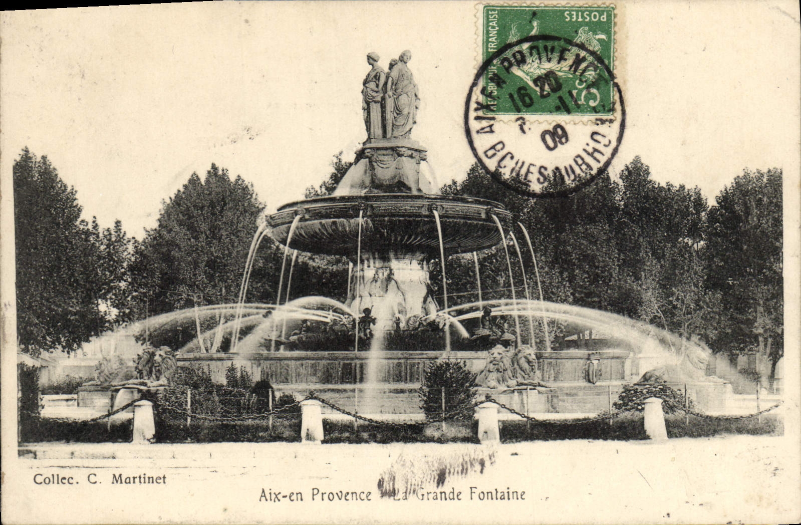 Aix-en-Provence — La Grande Fontaine — Collec. C. Martinet