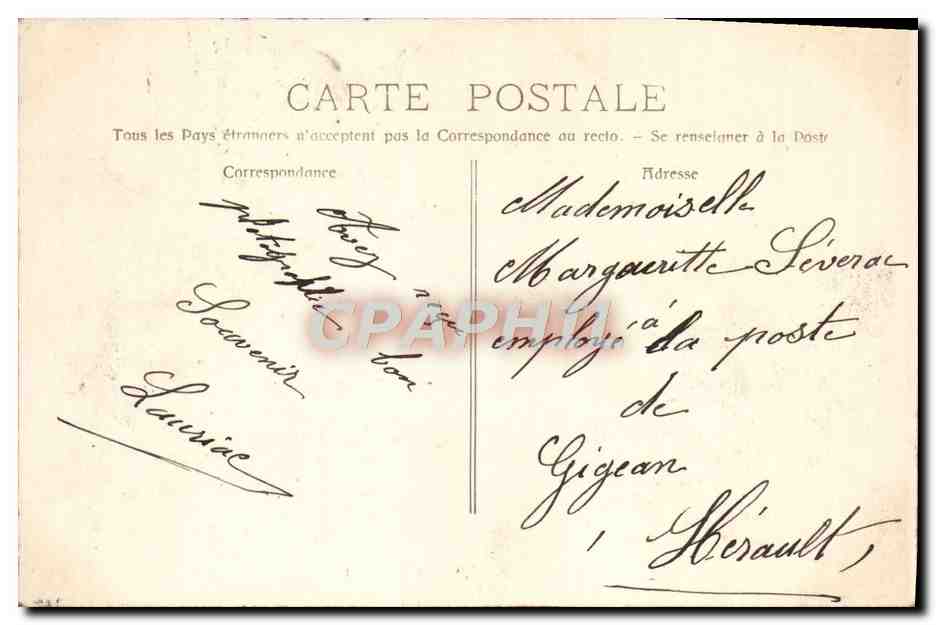 Aix-en-Provence — La Grande Fontaine — Collec. C. Martinet — Verso