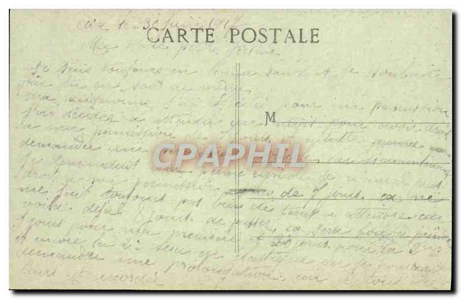 AIX-en-PROVENCE - Entrée de la Caserne Forbin — éditeur non identifié, n° de série non visible — Verso