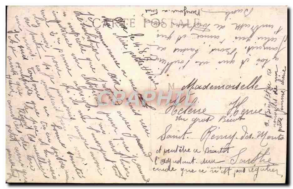 Aix-en-Provence — École Nationale des Arts et Métiers (Cours St-Louis) — Collection C. Martinet — Verso
