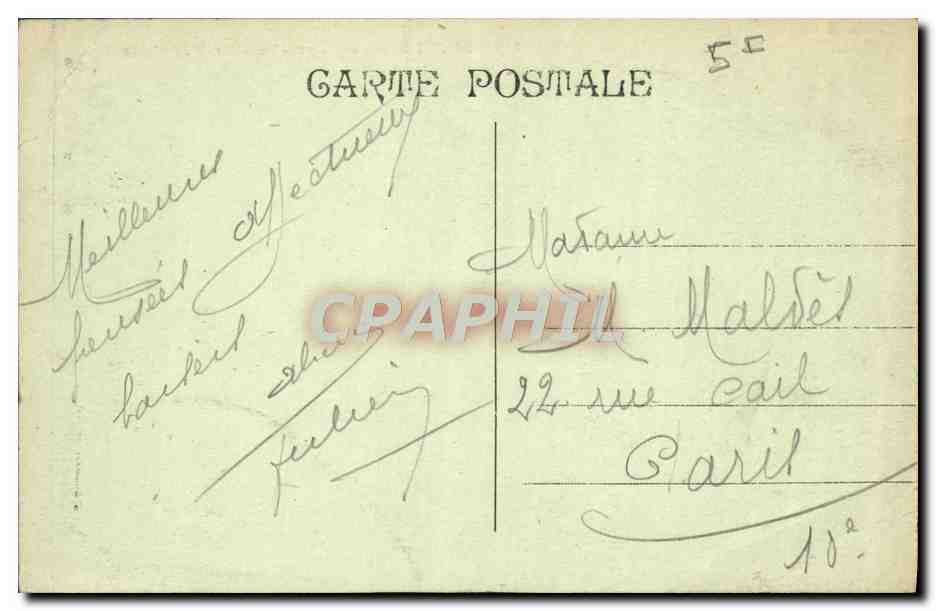 CPA Marseille La Corniche  — Verso