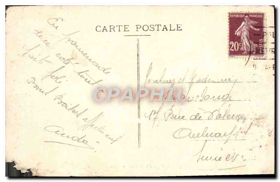 CPA Marseille Phare Cotier — Rückseite