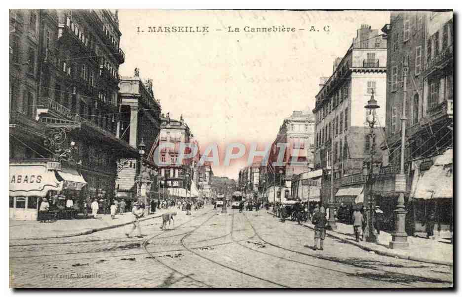 CPA Marseille La Cannebiere
