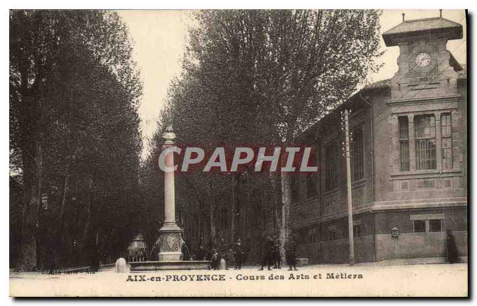 AIX-en-PROVENCE - Cours des Arts et Métiers — Verlag CPAPHIL, Seriennummer nicht sichtbar