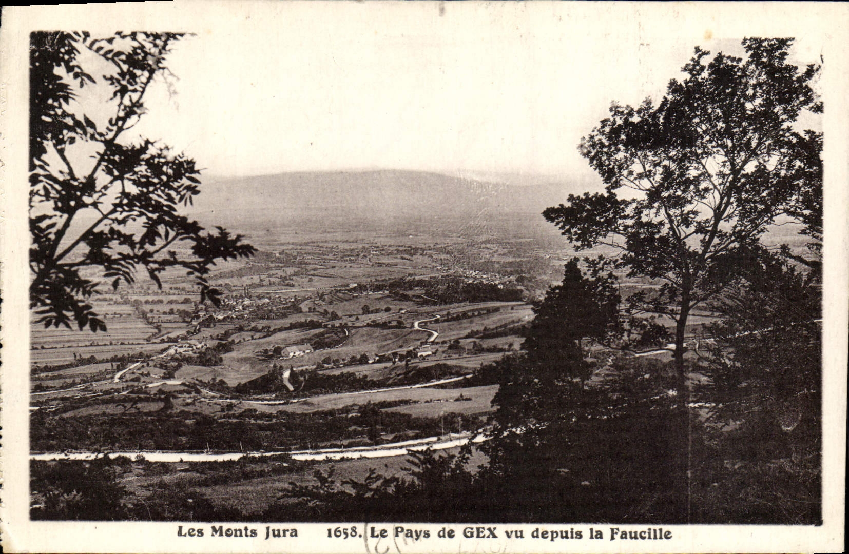 CPA Les Monts Jura Le Pays De Gex Vu Depuis La Faucille
