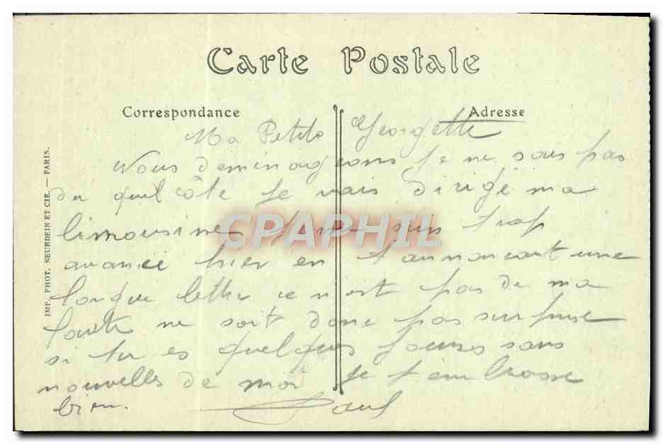 Soissons — La Rue des Francs-Boisiers — G. Laguerre, Soissons — Rückseite
