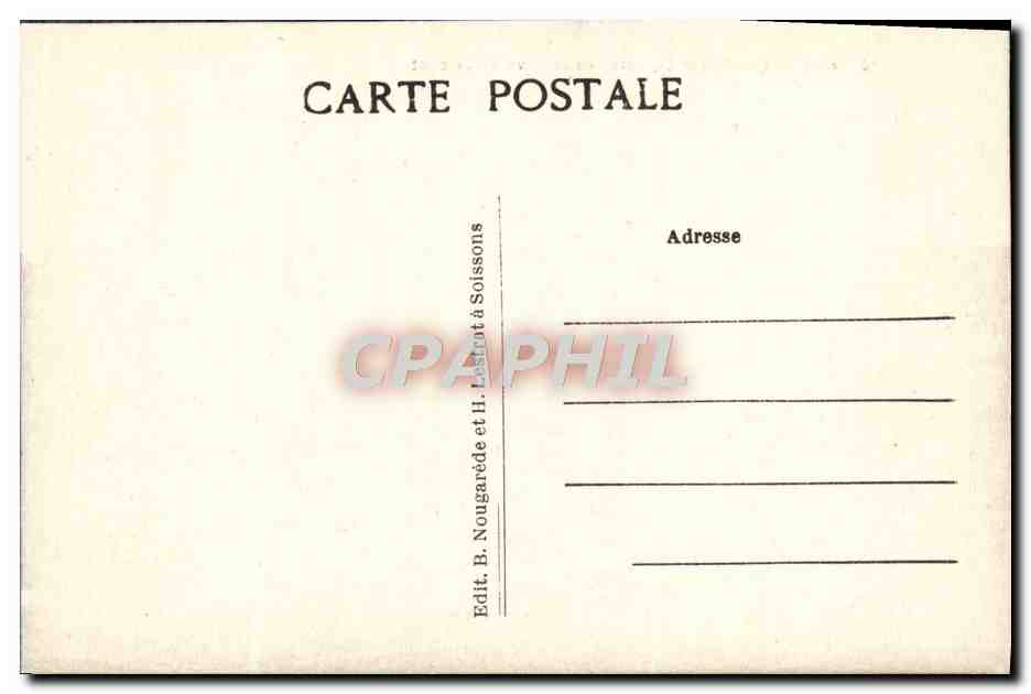 Laon — Vue Générale, prise de la Cuve St-Vincent — Rückseite