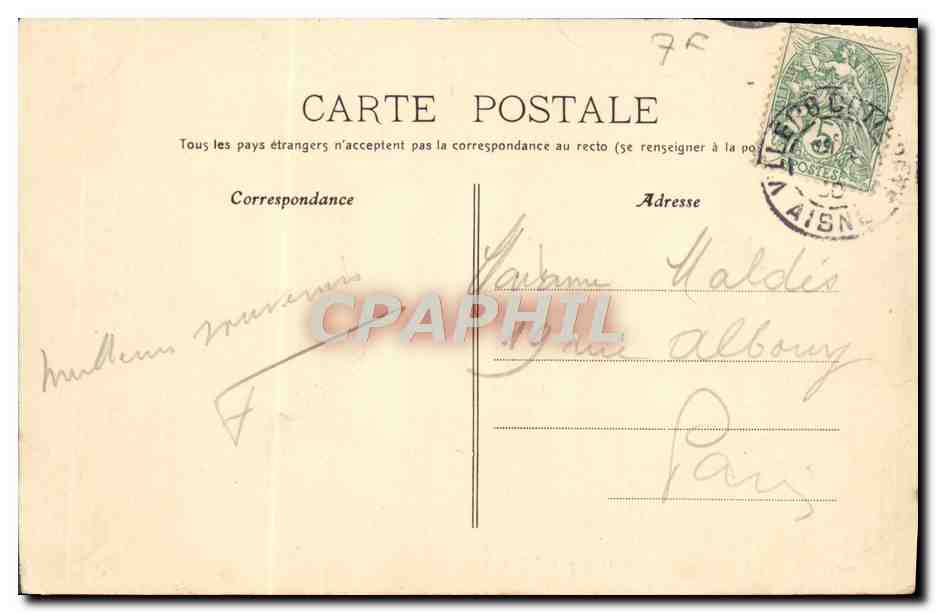 Environ de Villers-Cotterets — Entrée du Château de Maucereux — CAL R.P. — Reverso