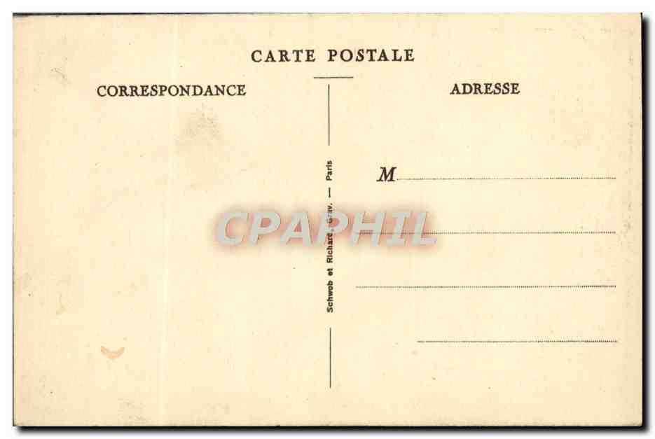 CPA Orient Hotel Place De La Gare Vichy — Rückseite