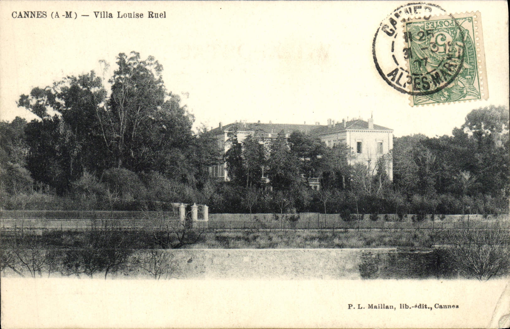 CPA Cannes Villa Louise Ruel