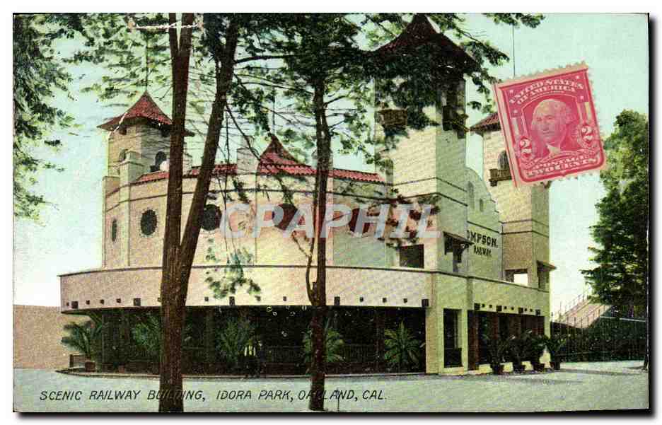 CPA Scenic Railway Building Idora Park Oakland Cal
