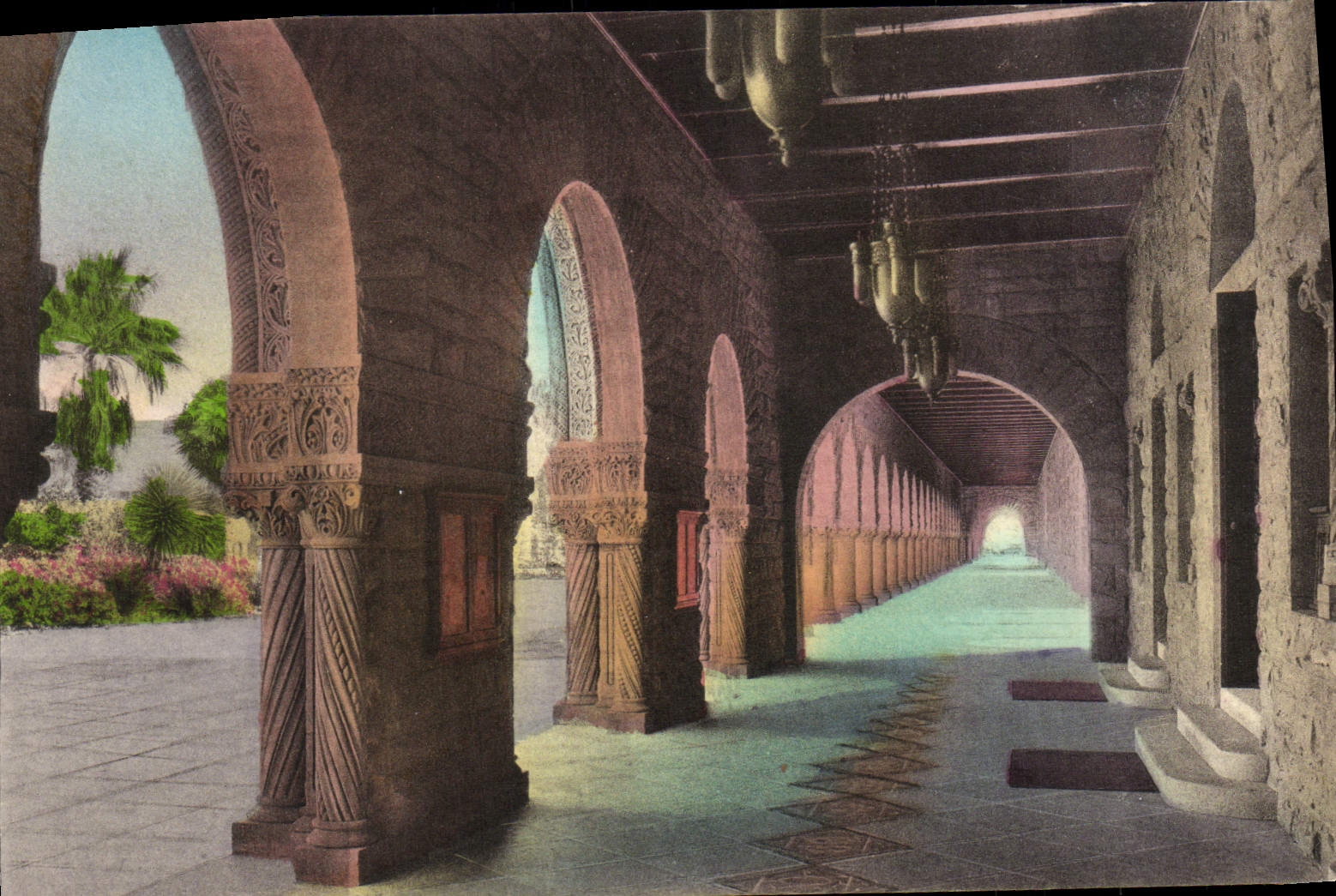CPA Arcade Atentrance To Memorial Church Stanford University California