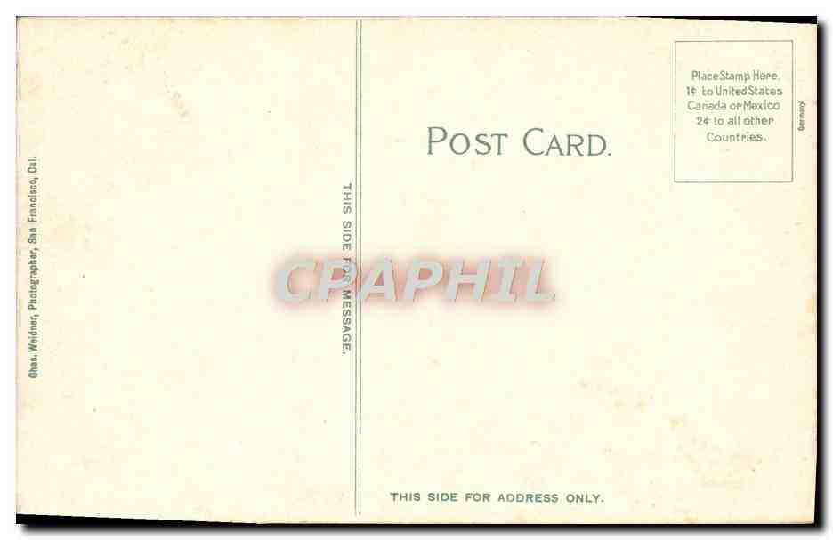 CPA Burning Of San Francisco April 1906 Callifornia — Verso