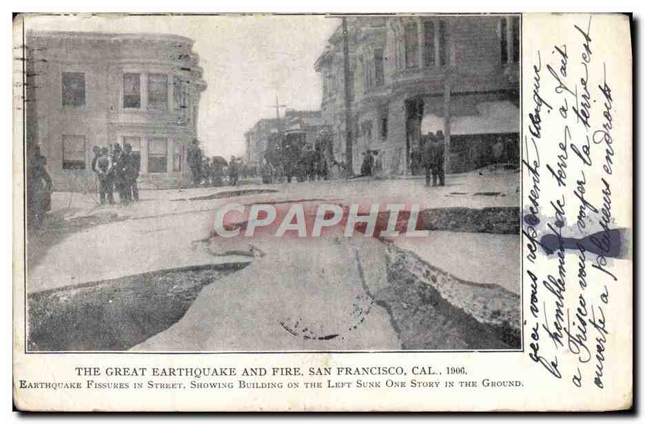 CPA The Great Earthquake And Fire San Francisco Cal 1906