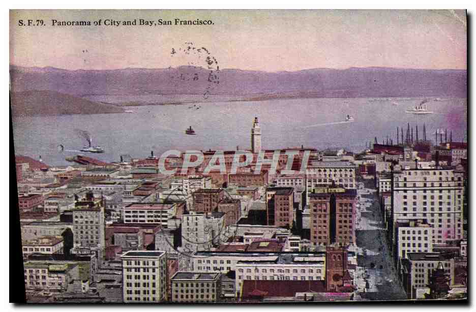CPA Panorama Of City And Bay San Francisco