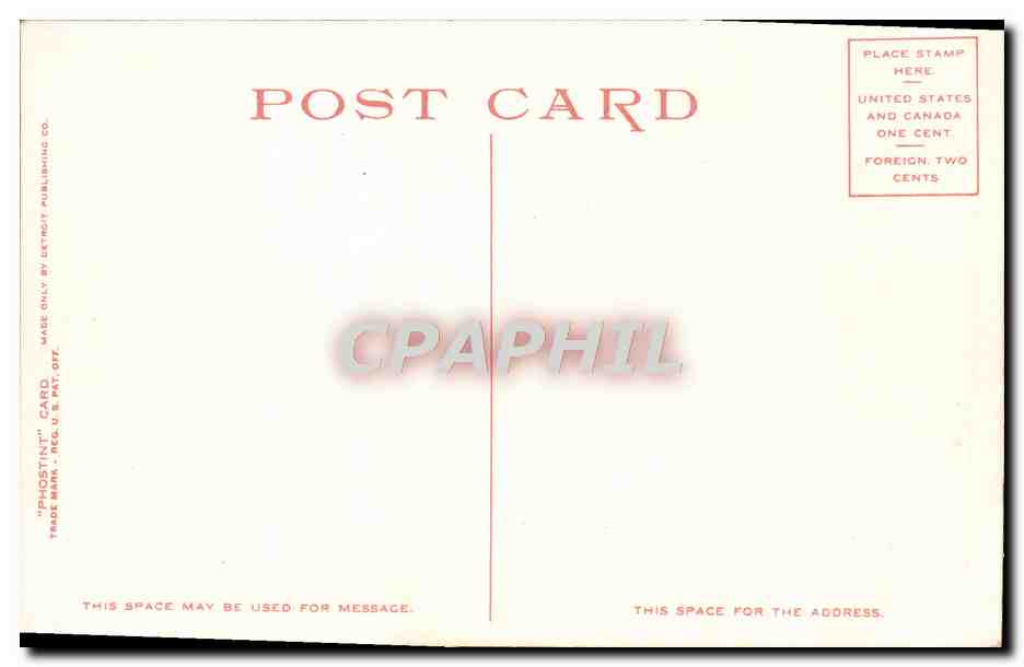CPA Palm Walk Eastlake Park Los Angeles Calif — Rückseite