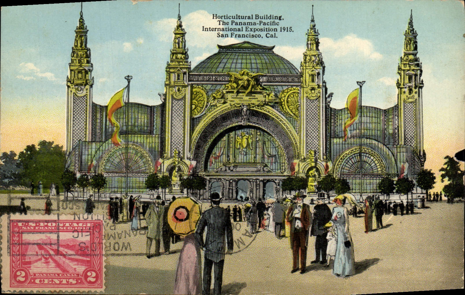 CPA Horticultural Building The Panorama Pacific International Exposition San Francisco Cal 1915 