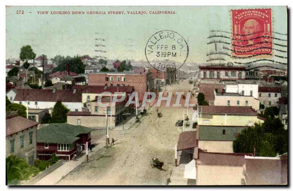 CPA View Looking Down Georgia Street Vallejo California