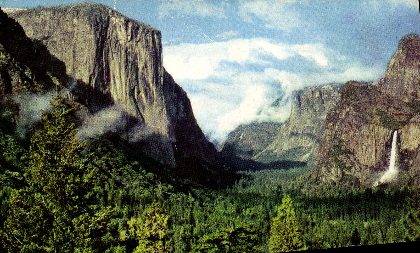 CPA Yosemite National Park California As Seen From The Wawona Road