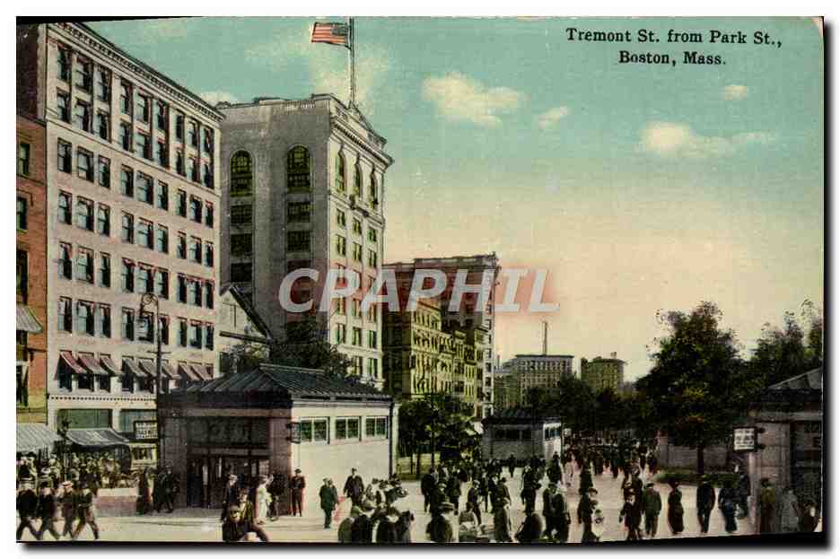 CPA Tremont St From Park St Boston Mass