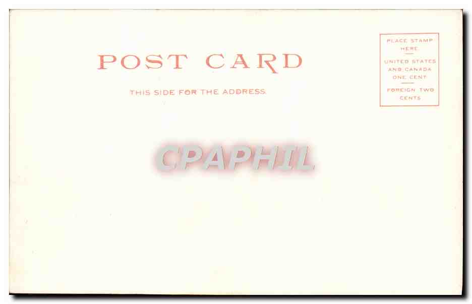 CPA The Art Museum Boston Mass — Rückseite