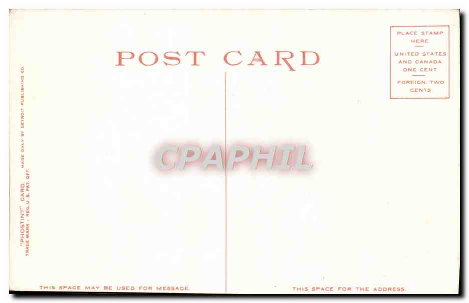 CPA Tremont Street And The Mall Boston Mass — Rückseite