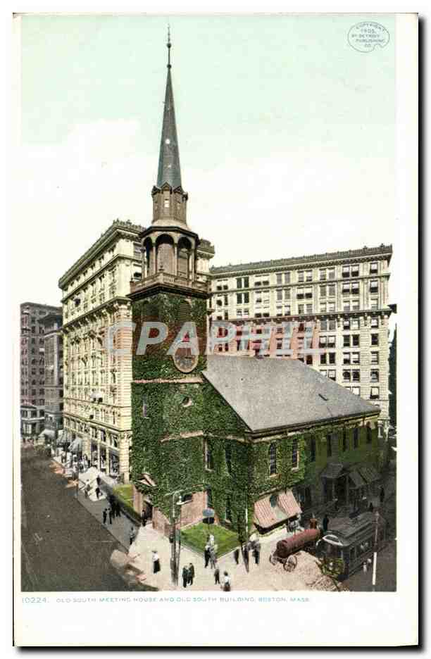 CPA Boston Mass Old south meeting house and old south building