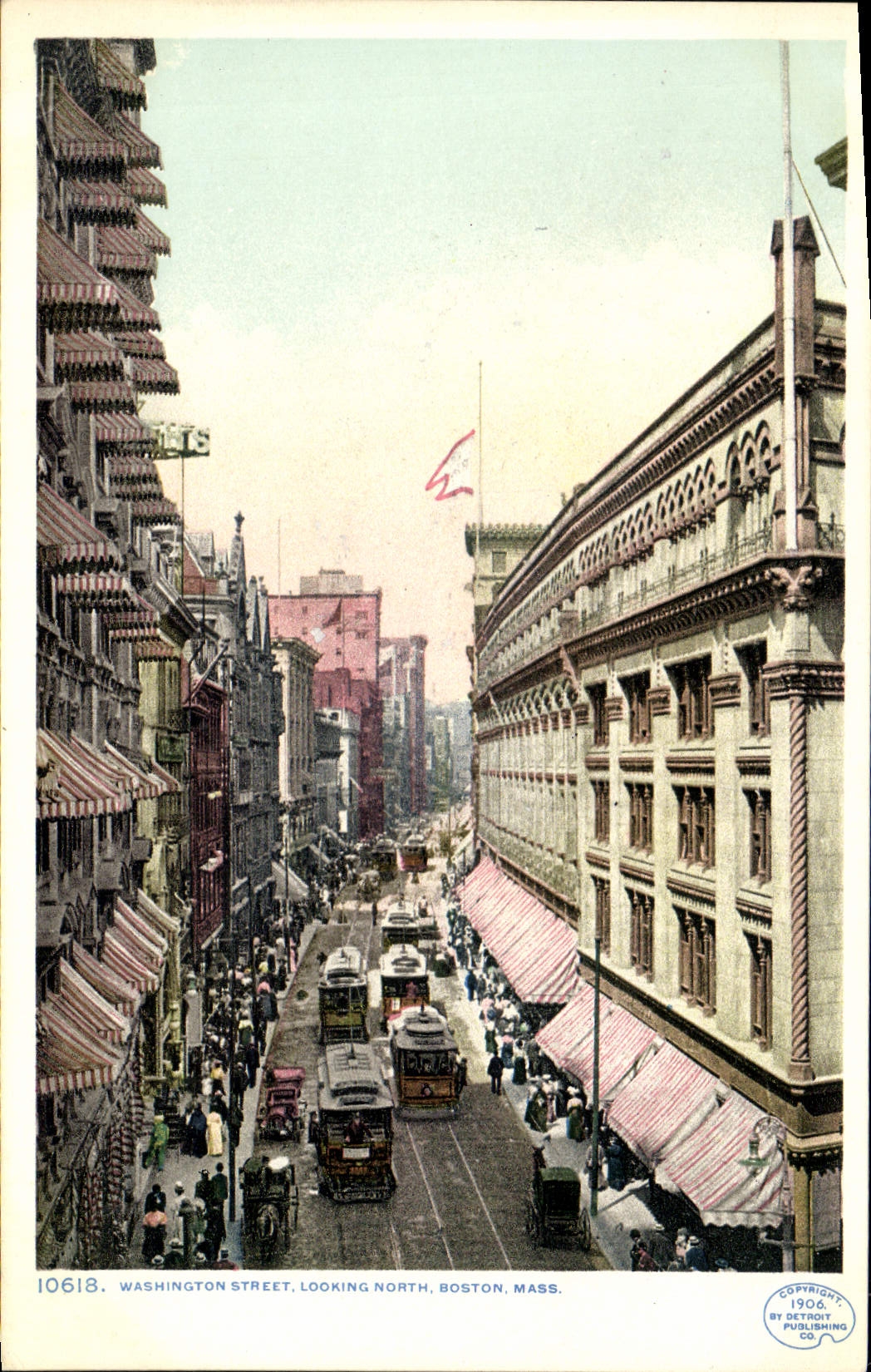 CPA Washington Street Looking North Boston Mass Tramway