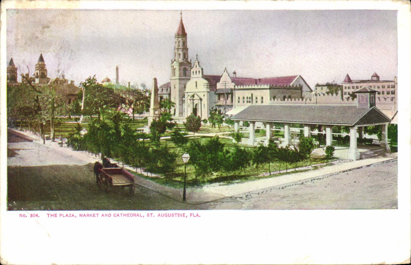 CPA The Plaza Market And Cathedral St Augustine Fla