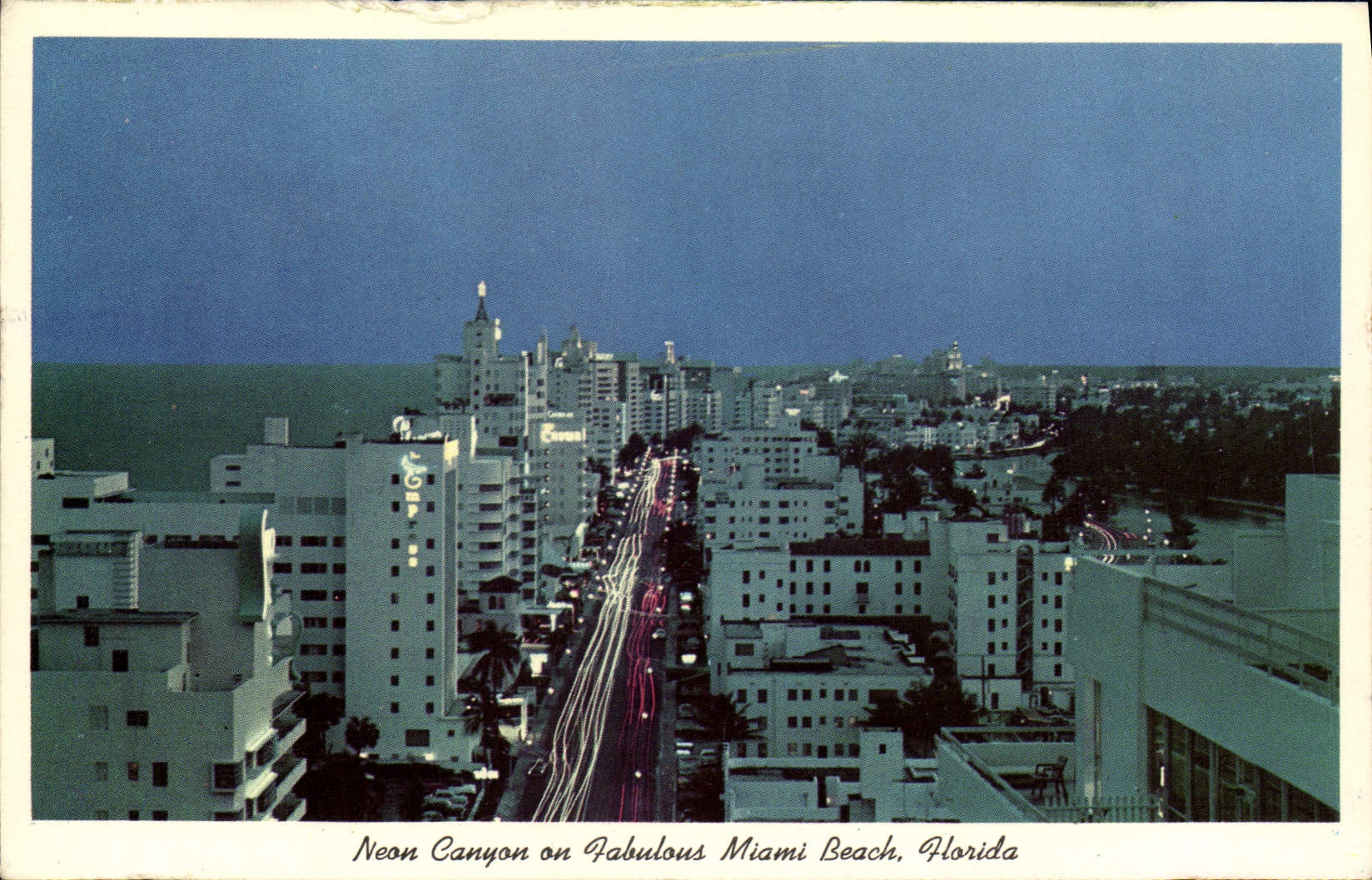 CPA Neon Canyon On Falslous Miami Beach Florida