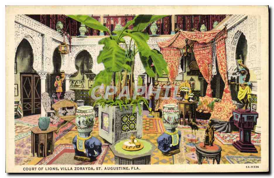 CPA Court Of Lions Villa Zorayda St Augustine Fla