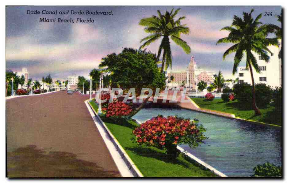CPA Dade Canal And Dade Boulevard Miami Beach Florida