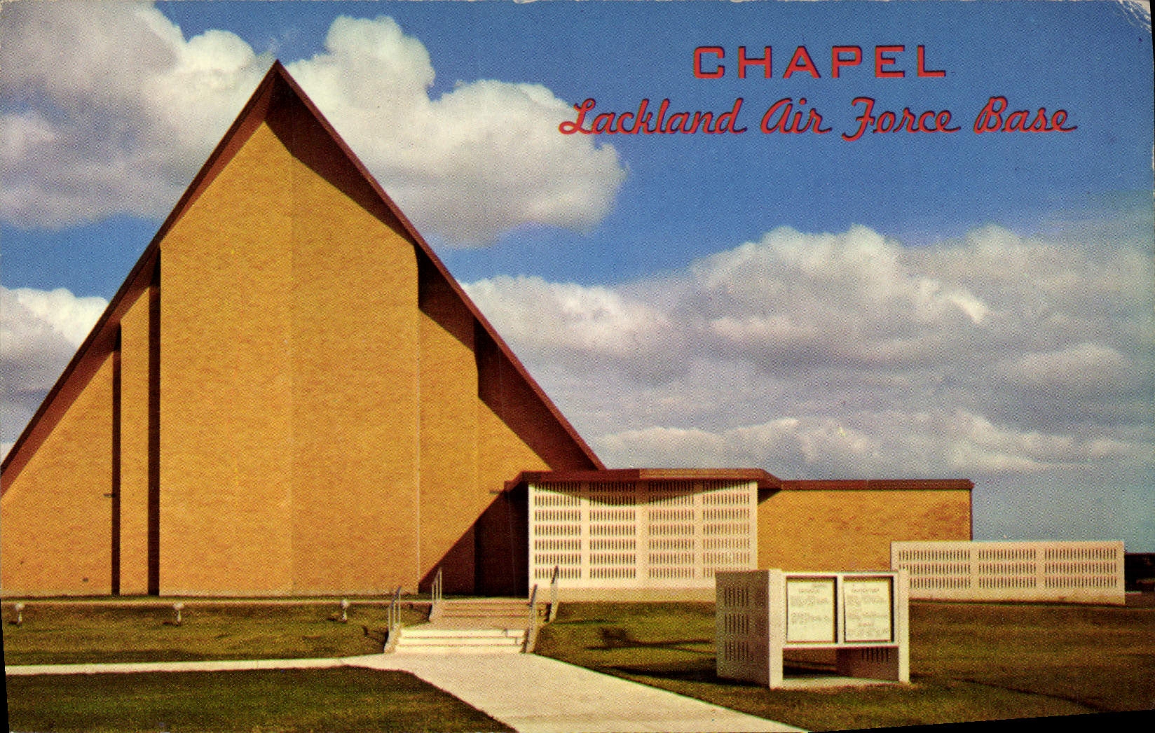 CPM Chapel At Lackland Air Force Base San Antonio Texas Militaria 