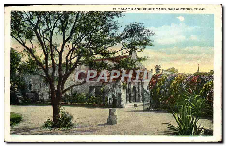 CPA The Alamo And Court Yard San Antonio Texas