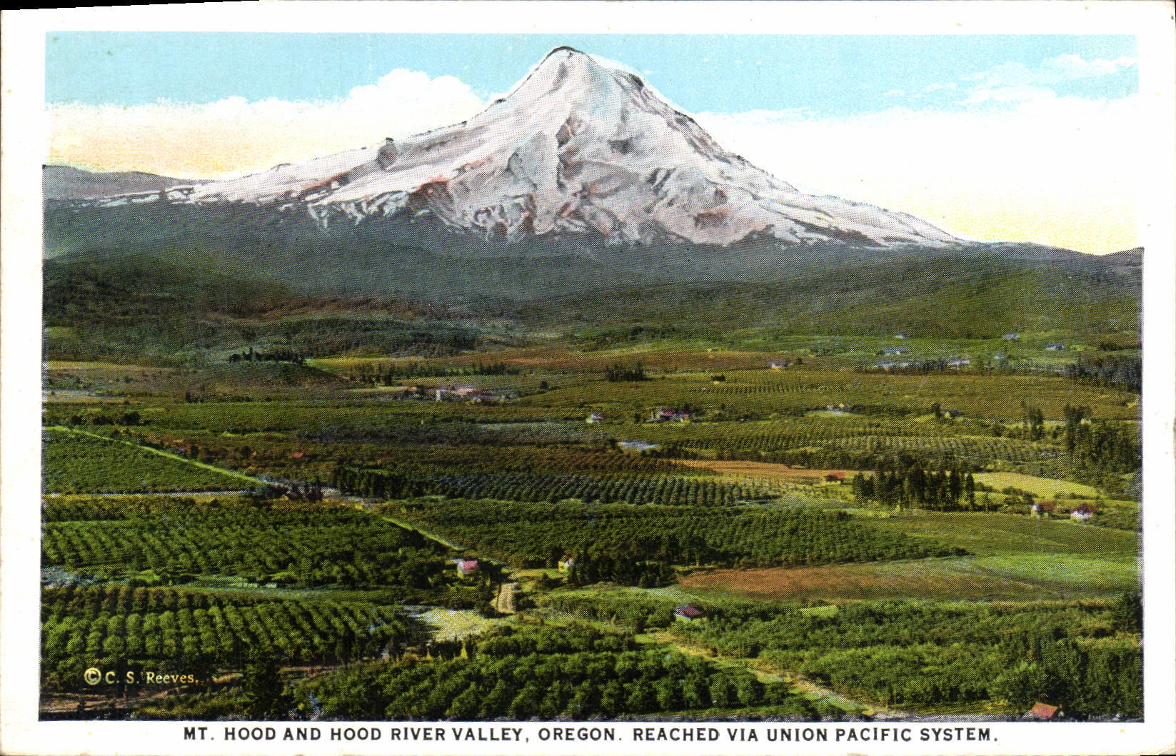 CPA Mt Hood And Hood River Valley Oregon Reached Via Union Pacific System