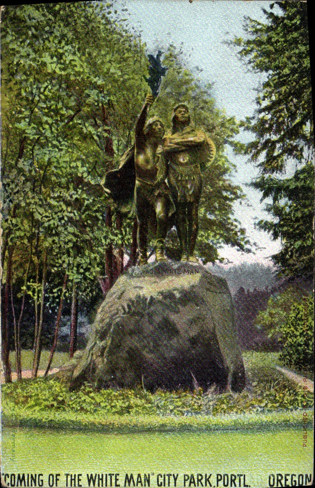 CPA Coming of The White Man City Park Portl Oregon