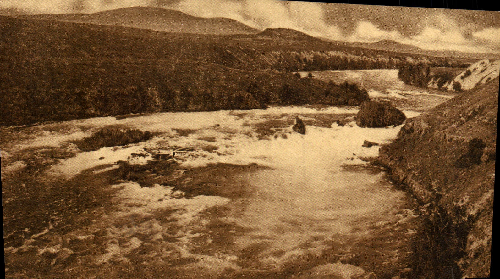 CPA Falls of the Pend Oreille near Missoula Montana