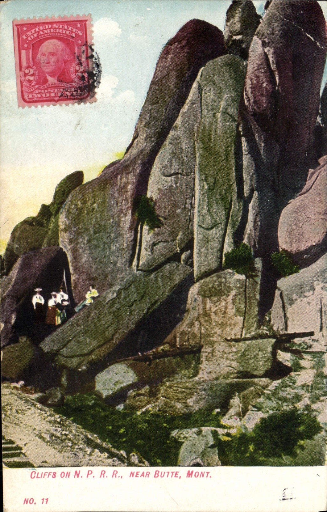 CPA Cliffs On P R R Near Butte Mont